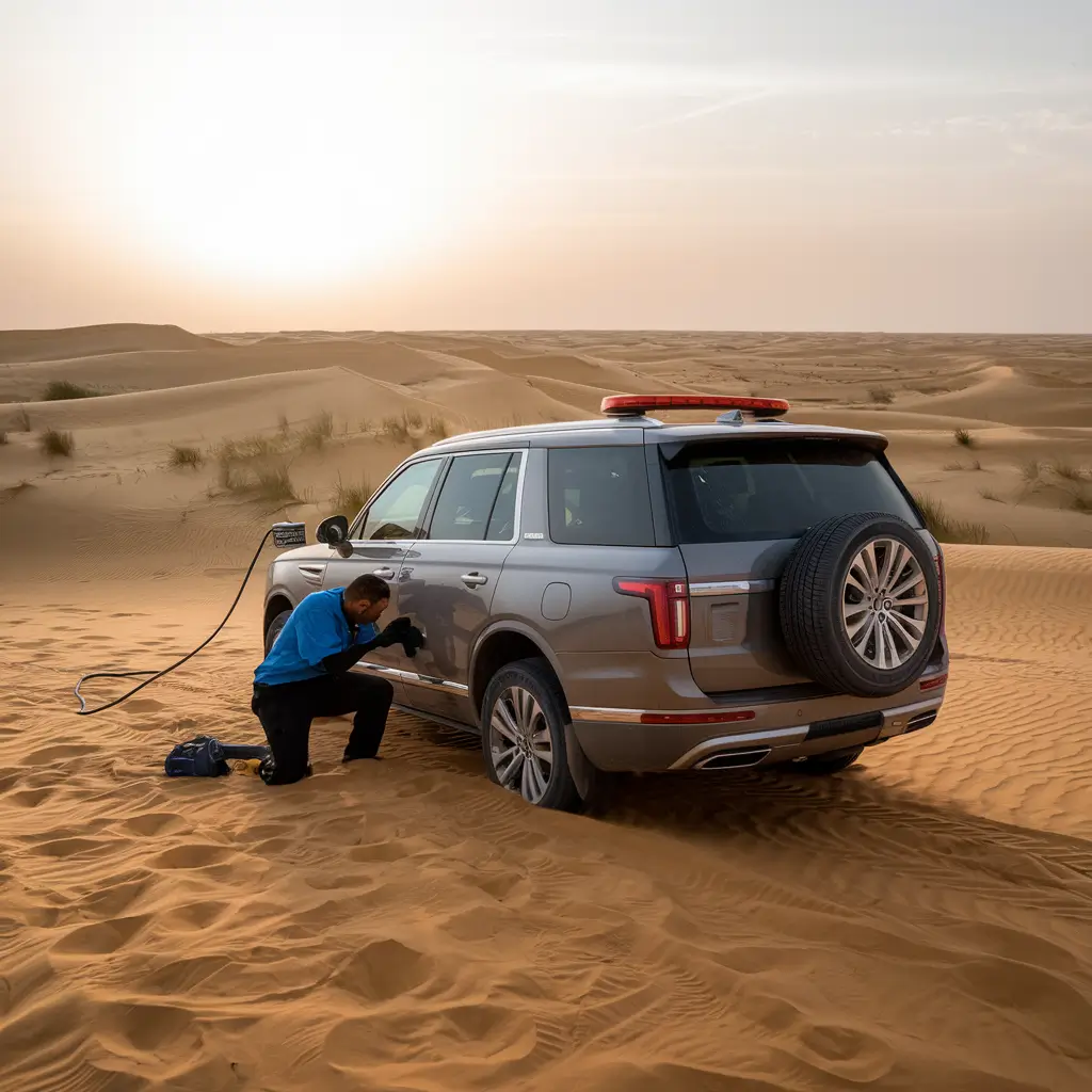 tyre change in Dubai