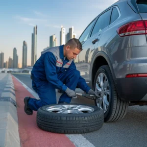 tyre change in Dubai